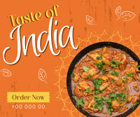 Taste of India Facebook Post