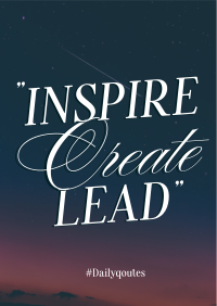 Inspire & Create Flyer