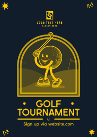 Retro Golf Tournament Poster