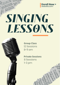 Singing Lessons Flyer