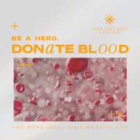 Modern Blood Donation Instagram Post
