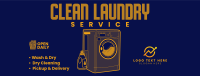 Clean Laundry Wash Facebook Cover