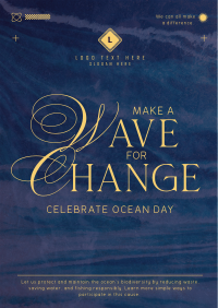 Wave Change Ocean Day Flyer