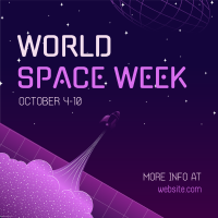 World Space Week Instagram Post Design