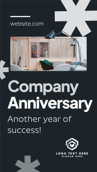 Minimalist Company Anniversary Instagram Story