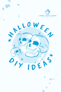 Halloween Skulls DIY Ideas Pinterest Pin Design