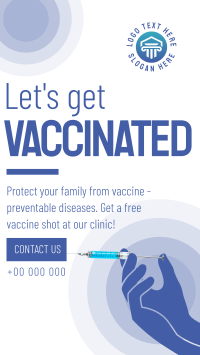 Let's Get Vaccinated Instagram Reel Image Preview