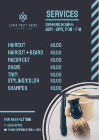 Barber Shop Pricelist Flyer