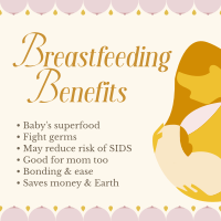 Breastfeeding Benefits Instagram Post Design