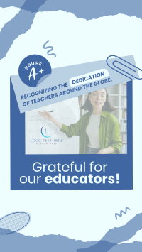 Educator Teacher's Day Facebook Story