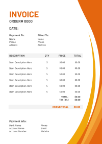 Heatwave Invoice Design