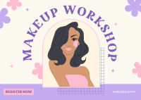 Beauty Workshop Postcard Design