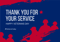 Thank You Veterans Postcard