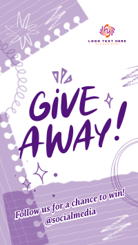 Generic Giveaway Scribbles Snapchat Design