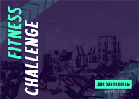 Fitness Challenge Postcard