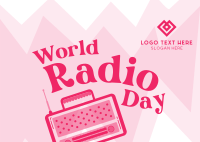 Radio Day Celebration Postcard