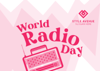 Radio Day Celebration Postcard