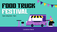 Retro Food Truck Festival Animation