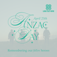 Anzac Day Remembrance Instagram Post