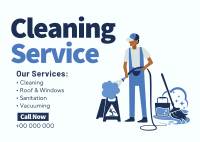Professional Cleaner Services Postcard