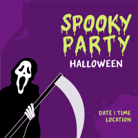 Spooky Party Instagram Post Design