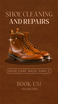 Shoe Repair Vintage TikTok Video Design