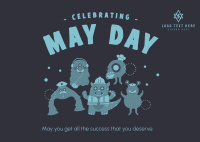 Celebrate May Day Postcard