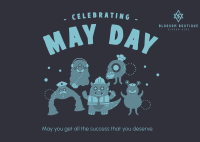 Celebrate May Day Postcard Image Preview