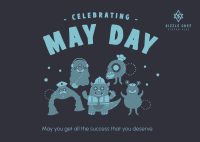 Celebrate May Day Postcard Image Preview