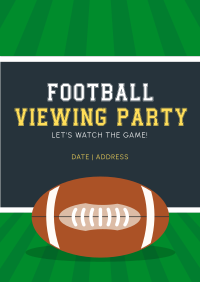 Football Viewing Party Poster