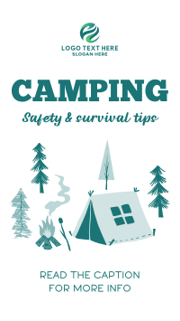 Cozy Campsite Instagram Story