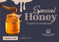 Honey Harvesting Postcard Design