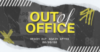 Grunge Out Of Office Facebook Ad