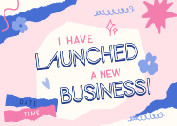 Scrapbook Startup Launch Postcard