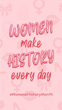 Women Make History Facebook Story Design