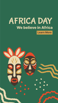 Africa Day Masks Instagram Story
