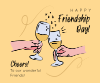 Friendship Day Cheers Facebook Post