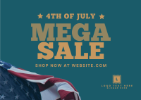 Fourth of July Sale Postcard