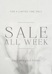 Minimalist Luxurious Sale Poster