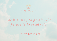 Create Your Future Motivational Quote Postcard