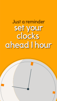 Daylight Saving Reminder Instagram Story