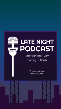 Late Night Podcast Facebook Story