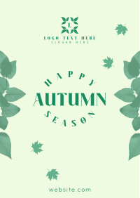 Autumn Season Leaves Flyer