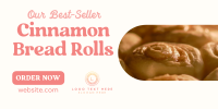 Best-seller Cinnamon Rolls Twitter Post