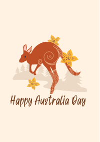 Kangaroo Australia Day Flyer