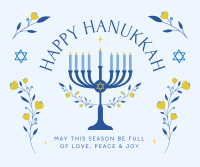 Happy Hanukkah Facebook Post