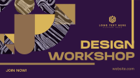 Modern Abstract Design Workshop Facebook Event Cover