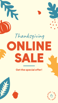 Thanksgiving Online Sale Facebook Story