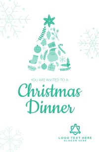 Christmas Tree Collage Invitation Image Preview