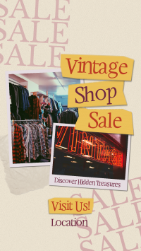 Retro Vintage Shop Sale Instagram Story